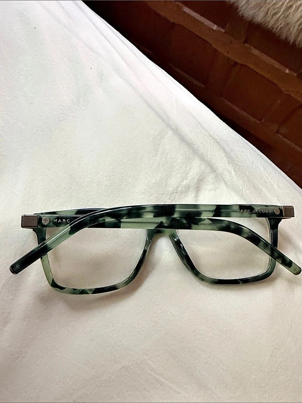 Marc Jacobs Green & Black Tortoiseshell Eyeglasses - Picture 3 of 4